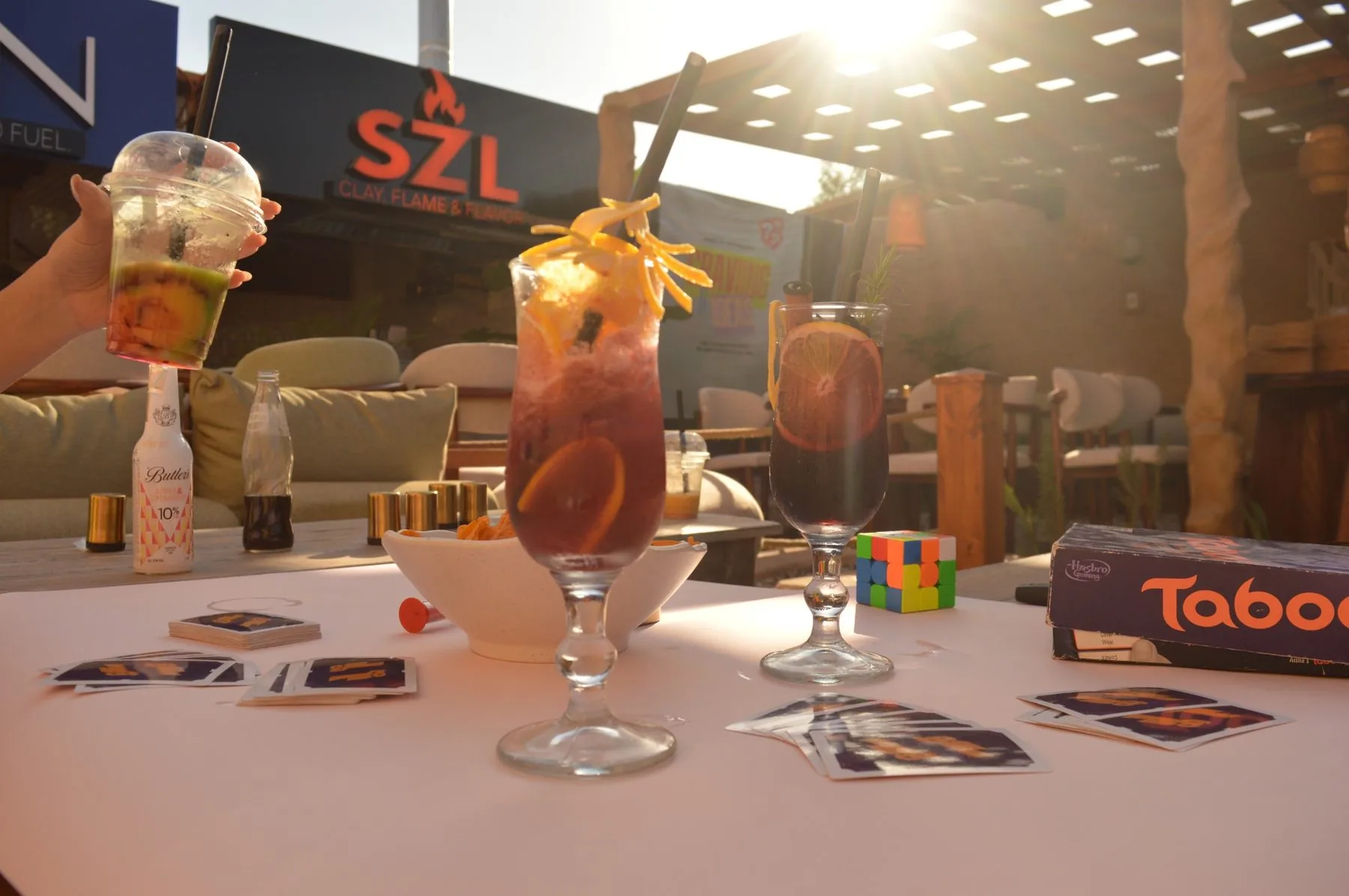 Friends cheering at Haven