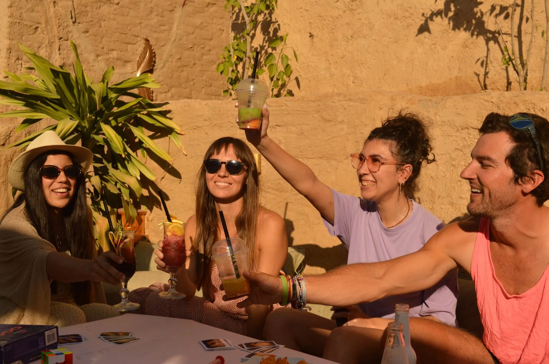 Friends hanging out at Haven